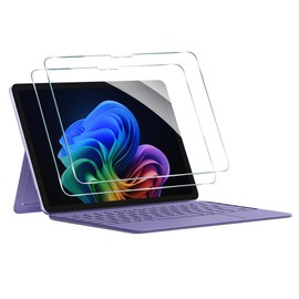 Fitudoos [2 Pezzi] Panzerglas Schutzfolie für Surface Pro 12,9H Härte, glasklare Displayschutzfolie,Anti-Fingerprint,entspiegelt, Kratzfest.