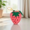 Strawberry Keychain Mini Coin Purse Keychain Y2K Leather Coin Pouch