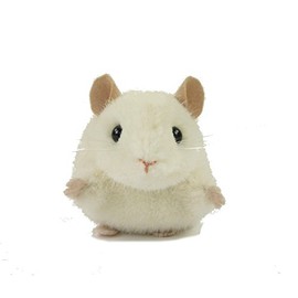 Eyelet Knitting, Alarm, 10 cm, lying down, White, Plush Mouse