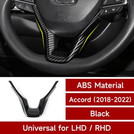 BRMYL Car Interior Decals for Honda Accord 2018 2019 2020 2021 2022 10th Gen Accessories ABS Carbon Fiber Stickers