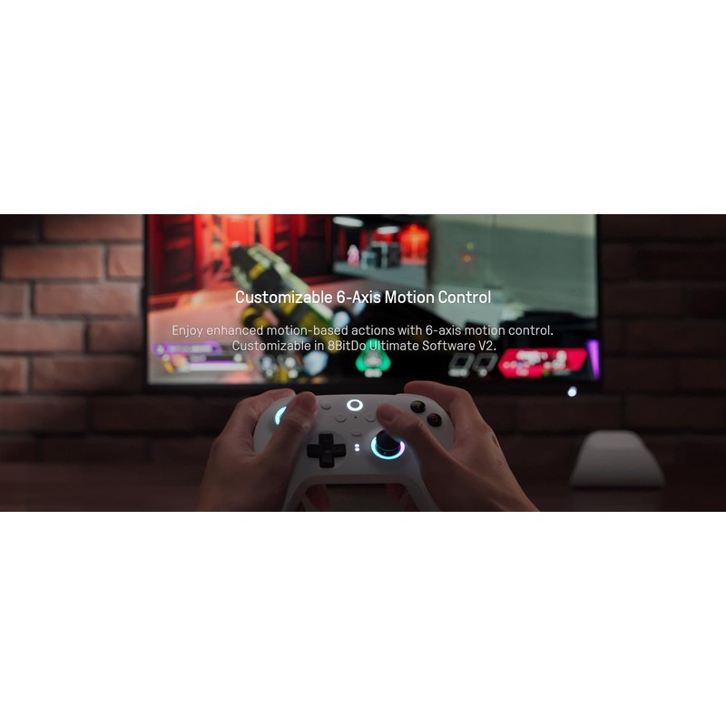 8BitDo Ultimate 2 Wireless Controller with TMR Joysticks for Windows