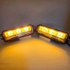 ECS-AUTO Dual LED Fog Signal Lights Kit White W/Wire Switch