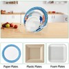 Beitiny Paper Plate Dispenser, Acrylic Plastic Plate Holders, 7-12 Inch