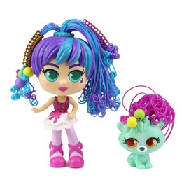 CURLIGIRLS Collectors Rosli & Koda Magic Hair for Infinite Hairstyles Gift Toy for Girls Includes Accessories Doll 15cm 6cm 82098