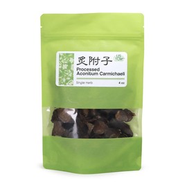 New Packaging Processed Aconitum Carmichaeli Zhi Fu Zi 炙附子4oz