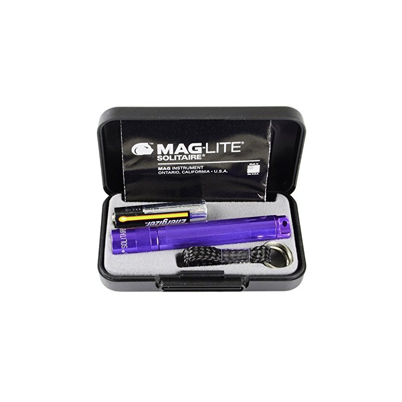 Maglite Boxed Solitaire Torch AAA Purple