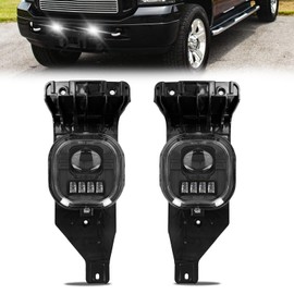 Shocklight LED Fog Lights for 2005 2006 2007 F250 F350 F450 F550 super duty & 2005 Excursion Driving Lamps Assembly Set L&R Side- Clear Lens