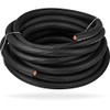 InstallGear 1/0 Gauge Black 25ft Power/Ground Wire - OFC (99.9% Oxygen-Free Copper)