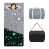 Kids Sleeping Bag Soft Plush Glowing Toddler Nap Mat with