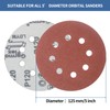 FEIHU 125mm Sanding Discs 50Pcs Orbital Sander Discs Hook and