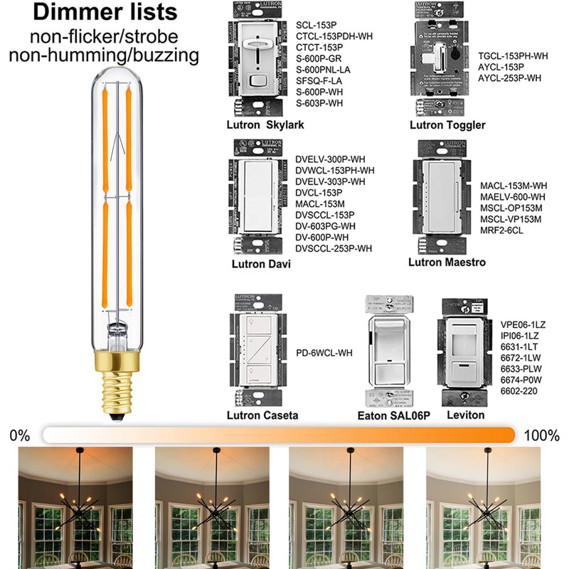 Duoled E12 LED Bulb Dimmable 6W Equal Warm White 2700K