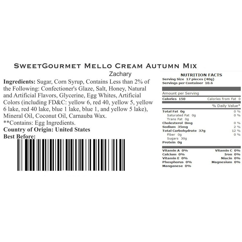 SweetGourmet Autumn Mix | Mello Cream | 1 Pound