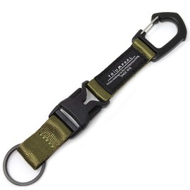 Liberta Men's Outdoor Key Chain, Carabiner, Buckle Included, Nylon, Keyring, 10 Colors Available, O.D