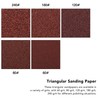 80mm Triangular Sandpaper Set Multifunctional Polishing Sanding Paper Replacement with