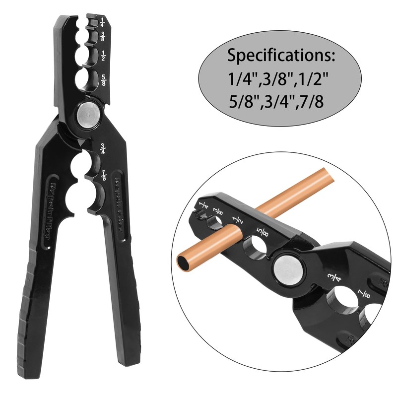 Manual Copper Tube Rounder 6 Hole Pipe Bender Tool -