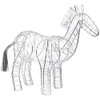 Silver Wire Electroplated Horse Decorative Ornament
