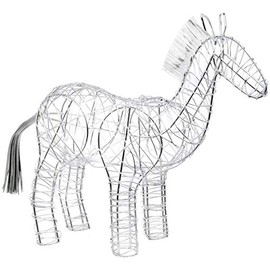 Silver Wire Electroplated Horse Decorative Ornament