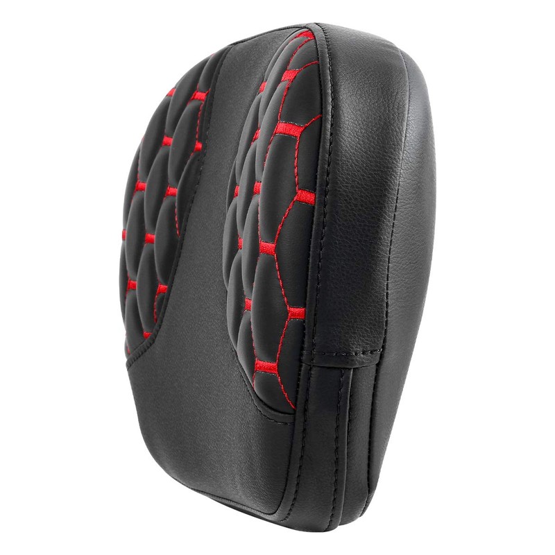 Hexagon Honeycomb Pattern Passenger Sissy Bar Backrest Pad For Harley