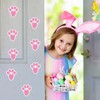 Ocosy 24Pcs Removable Easter Bunny Paw Prints Rabbit Paw Print