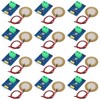 XIITIA 12pcs Piezoelectric Sensor Analog Ceramic Vibration Sensor Module 3.3V/5V