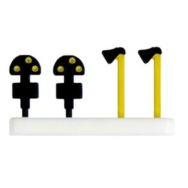 Tsugawa Yoko NA-63 N Gauge Switching Signal (4 Traffic Lights, 4 Talkbacks), Diorama Supplies