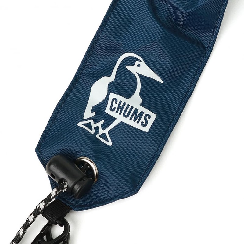 Chums Shoulder Bag, Wearable Sling Shoulder Bag, Sweat, Nylon, navy/beige,