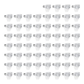 PDETVEO 60PCS 5mm/0.2Inch Shelf Support Pins, Plastic Cabinet Shelf Pegs, Clear Shelf Support Pegs for Bookshelf, Kitchen, Display Cabinet