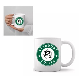 Taza Stardogs Coffee Husky Siberiano Doglover (broma Sb) Color Blanco Taza Stardogs Husky Siberiano