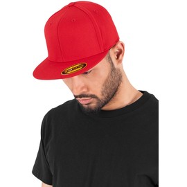 Flexfit Erwachsene Mütze Premium 210 Fitted, rot (red), S/M