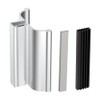 3Inch Aluminum Alloy Frameless Shower Door Handle, U Channel Door