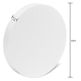 FloraCraft SmoothFōM Disc 1 Inch x 9.9 Inch White