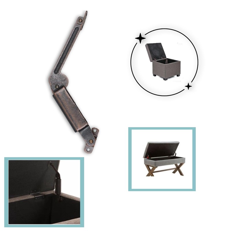 HZyizhihang 1 Pair of Self-Balancing Lid Support Hinges, Left and