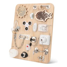 Pithfor Tabla Montessori De Madera Para Actividades                                                                                                   