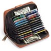 GAEKEAO Leather Credit Card Holder Wallet for Women RFID Blocking