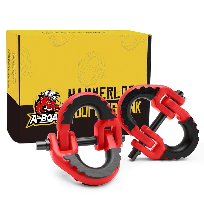 A-BOAR 1/2 Safety Chain Connector Link, 2pack Hammerlock Coupling Link