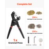 VEVOR Grommet Tool Kit, 500 PCS 3/8 Inch Metal Eyelets