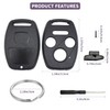 2 Pack Key Fob Shell Replacement for Honda Accord 2003-2012