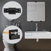 Sekonow Movable Mirror Clips for Wall Mounting, Stainless Steel Heavy