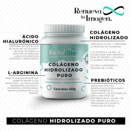 Kit 2 Colágeno Hidrolizado  Ácido Hialurónico 450 Gr                                                                                                  