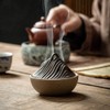 HIGHAWK Incense Burner, Pottery, Buddhist Goods, Incense Holder, Swirl, Incense