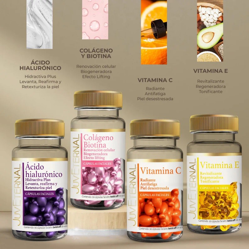 Kit De Cápsulas Faciales Juveternal Tipo de piel Mixta