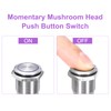 DMiotech 1/2 Inch Stainless Steel Momentary Push Button Switch Flat