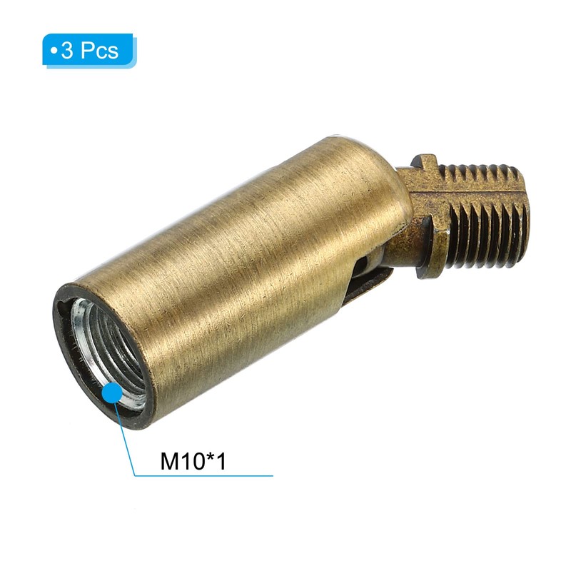 PATIKIL Sloped Ceiling Light Adapter, 3 Pack 180 Degree M10