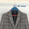 TOPIA HANGER Premium Wooden Hangers with Non-Slip Pant Bar, 360°Swivel