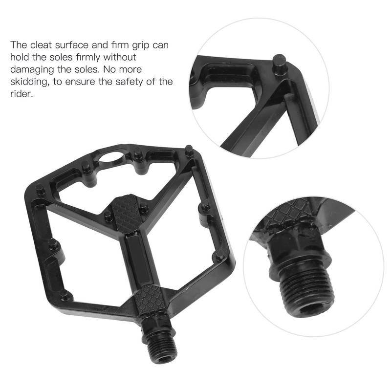Mountain Bike Aluminum Alloy Foot Pedal AntiSlip Lightweight Cycling Flat