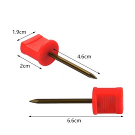 20Pack Archery Target Pins Manganese Steel Target Face Pins 2.5inch Target Nails for Holding Target Face/Paper on Foam Straw Targets (Red)