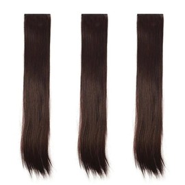Long hair hairpiece 60cm 3p red brown long hair natural (WFHFK80) / 긴머리 헤어피스 60cm 3p 레드브라운 장발 자연스러운 (WFHFK80)
