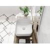 ELLAI Bathroom Vessel Sink Rectangle Above Counter Porcelain Ceramic Top