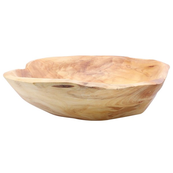 ARTIBETTER Irregular Wooden Bowls, Creative Wood Bowl Salad Bowl Wooden