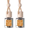 Scented Car Freshener 2 Pack - Long-lasting Fragrance:_Hot Apple Cider